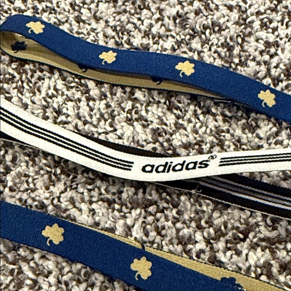 Notre Dame Adidas Shamrock & Striped Headbands Trio - Picture 2 of 2